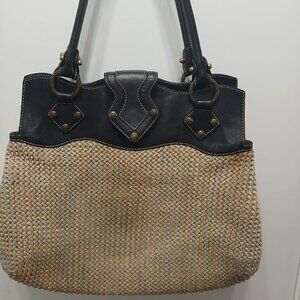 Kate Landry Woven Shoulder Bag